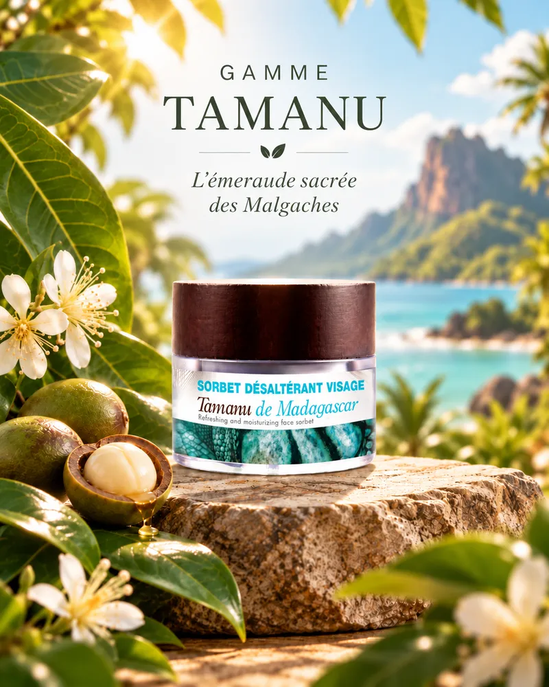 Sorbet Désaltérant Tamanu 50 ml _ Gamme Tamanu (peaux déshydratées, sensibles)