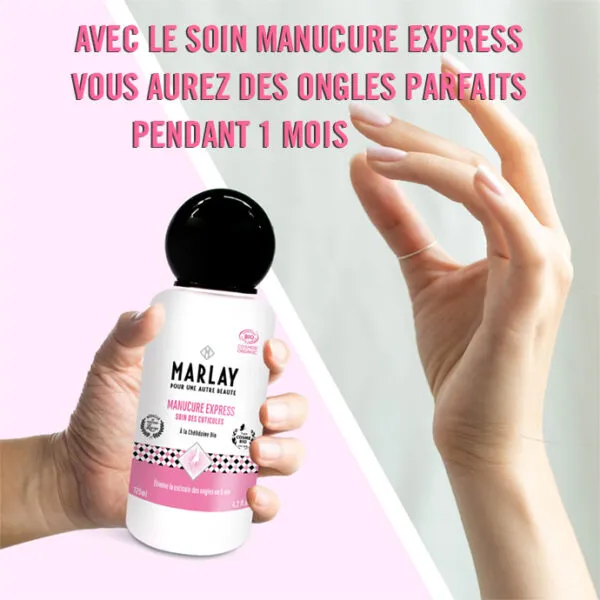 Lotion Manucure Express 125 ML – Certifiée Bio Traitement révolutionnaire des cuticules.