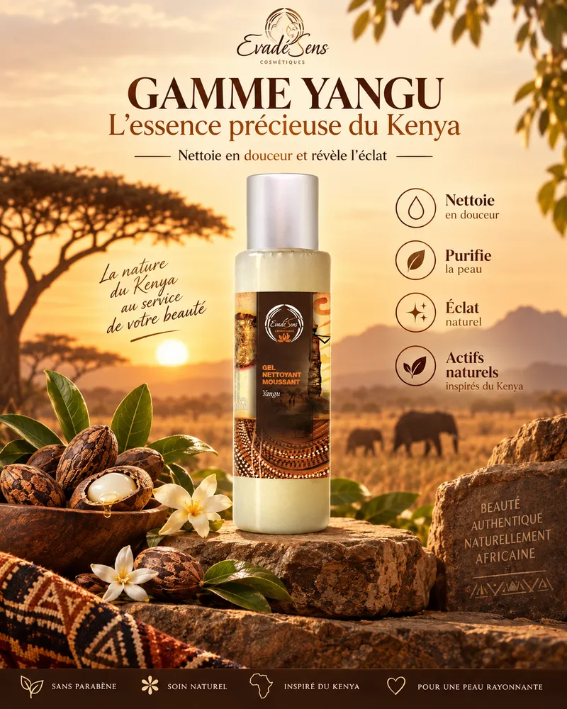 Gel Nettoyant Moussant Yangu 100 ml